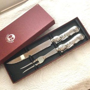 Arthur Court Bull Carving Set